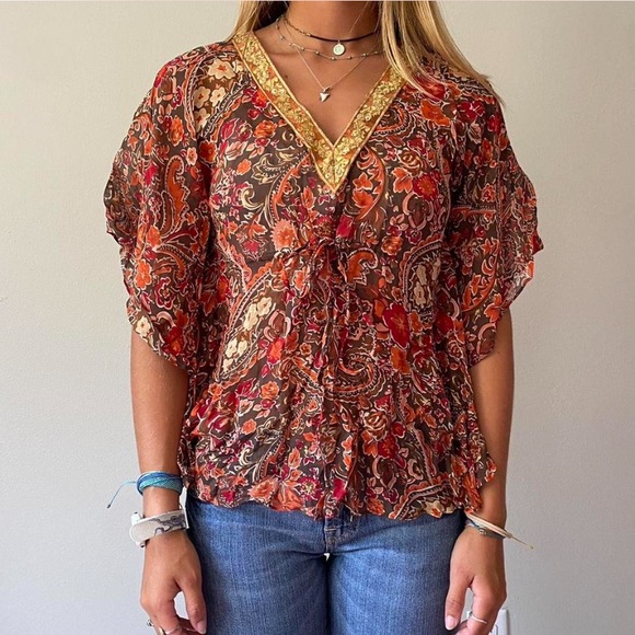 The prettiest vintage banana republic top - Picture 3 of 5